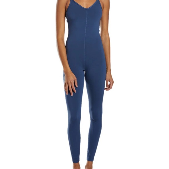 Blue Women's Yoga Onesie - Picture 1 of 10